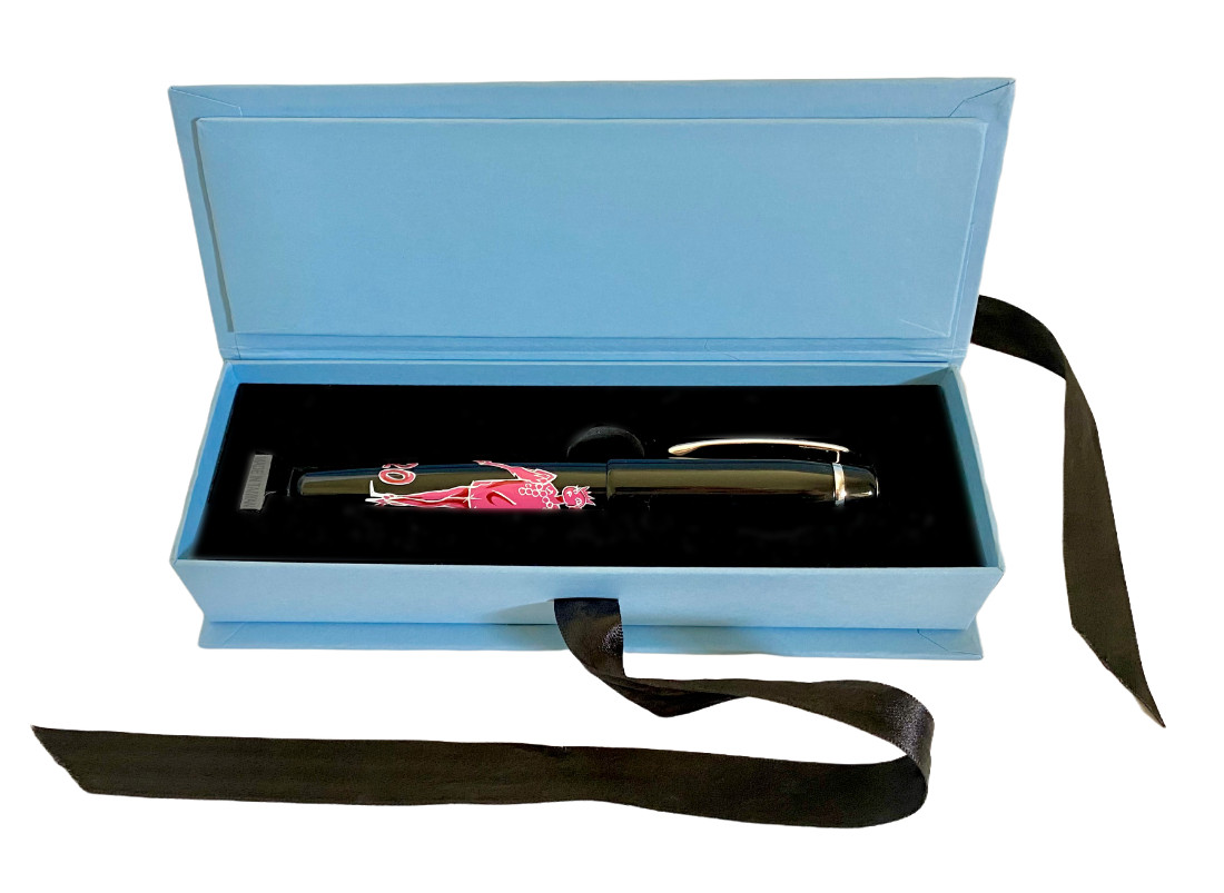 LANVIN BALLPOINT 120 ANNIVERSARY MOTHER & CHILD PEN NEW ORIGINAL BOX RARE