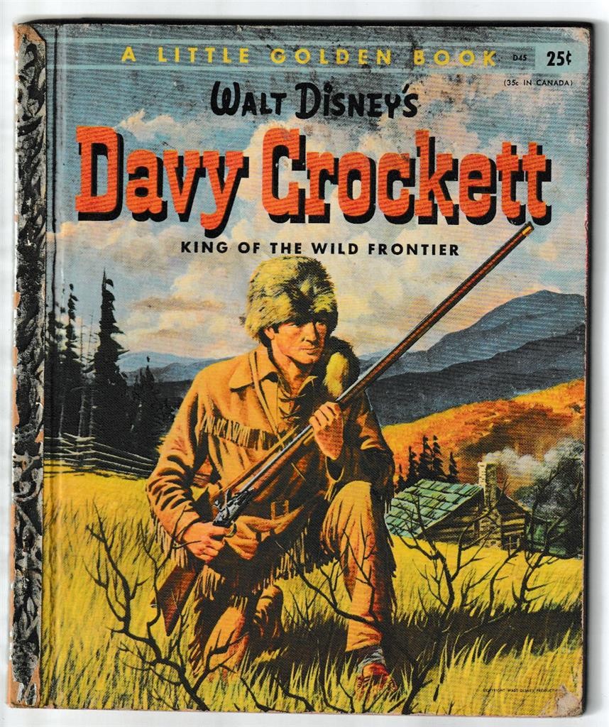 1955 Little Golden Book Davy Crockett