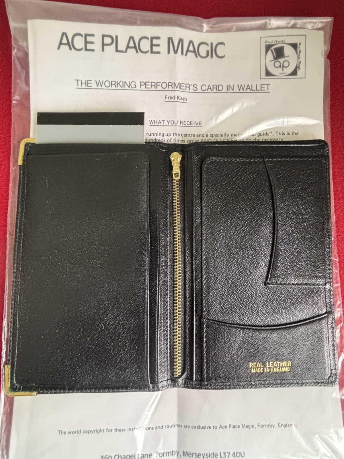 Vintage (1975)🔥Rare🔥The Original FRED KAPS Working Performer\'s Card In Wallet