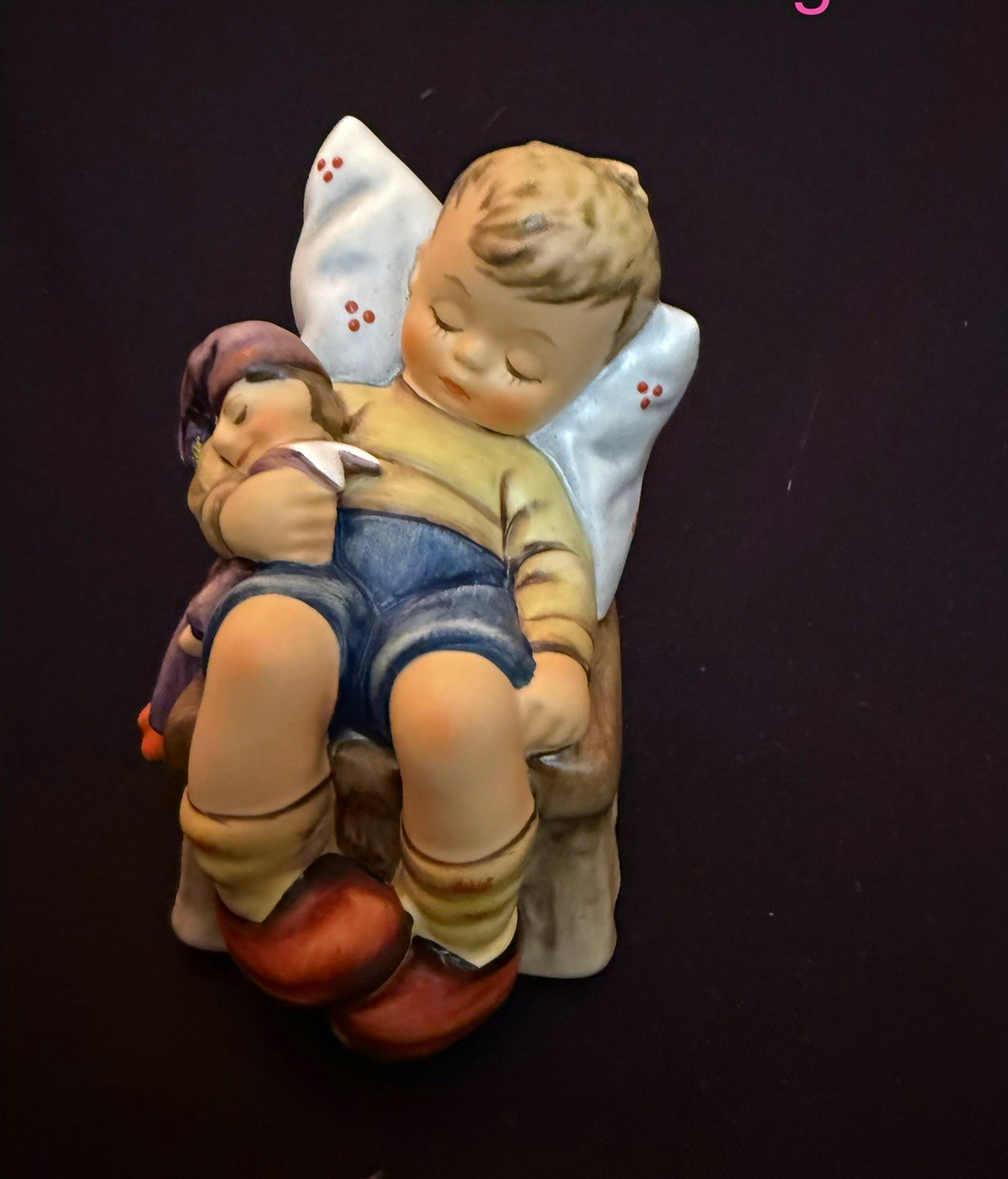 Goebel M.J. Hummel Porcelain “Just Dozing” Sleeping Child Figurine TMK7 Goebel M.J. Hummel Porcelain “Just Dozing” Sleeping Child Figurine TMK7