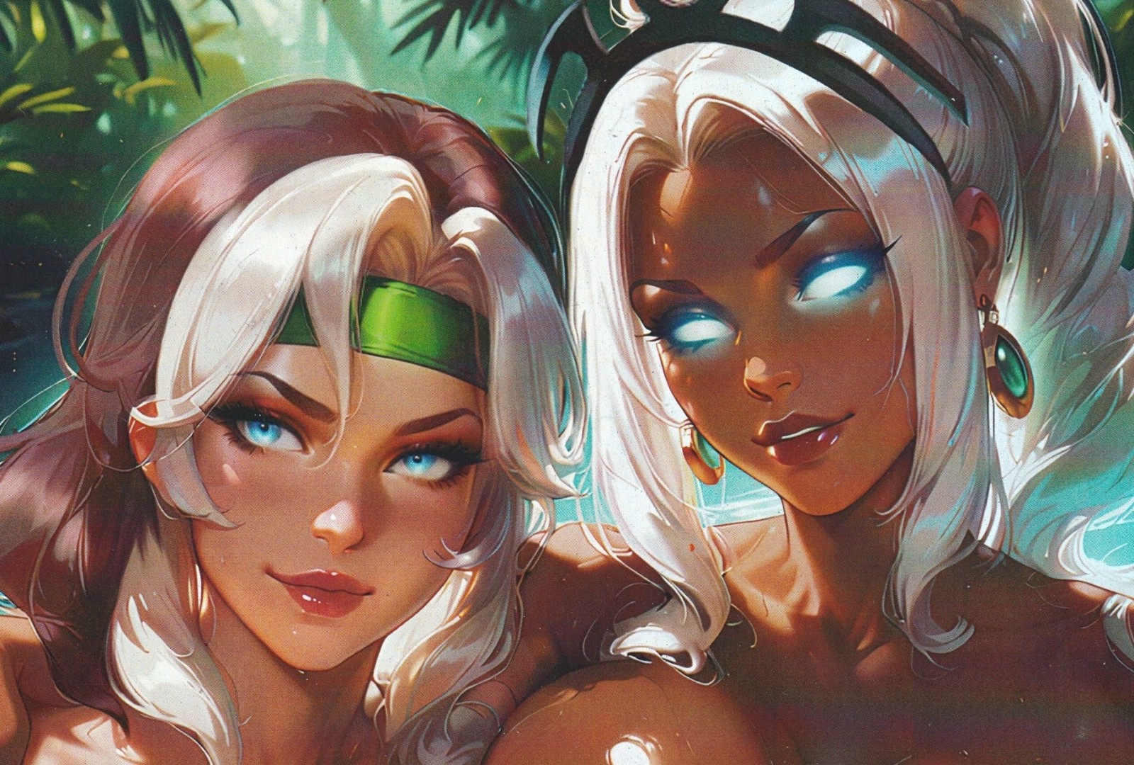 Artist Alley Multiverse Saga Rogue and Storm FOIL Full Virgin Variant NM