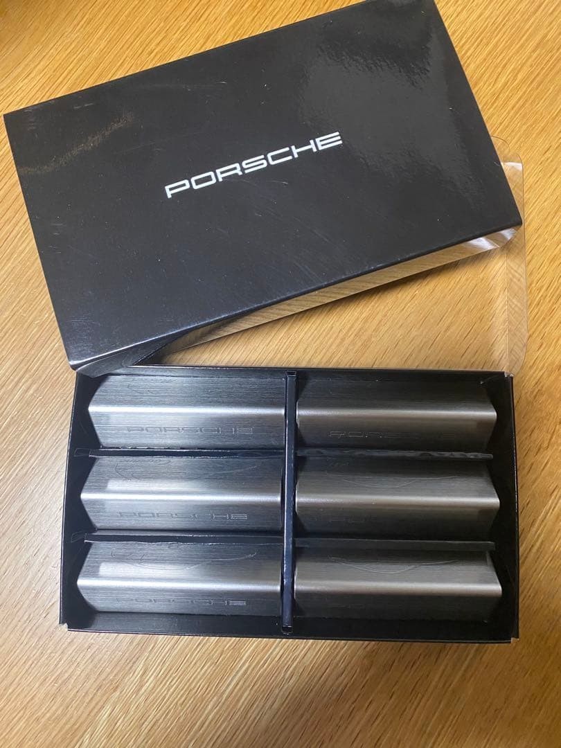 Porsche Knife & Fork Rest with Box Porsche Novelty Item Stainless Steel NEW