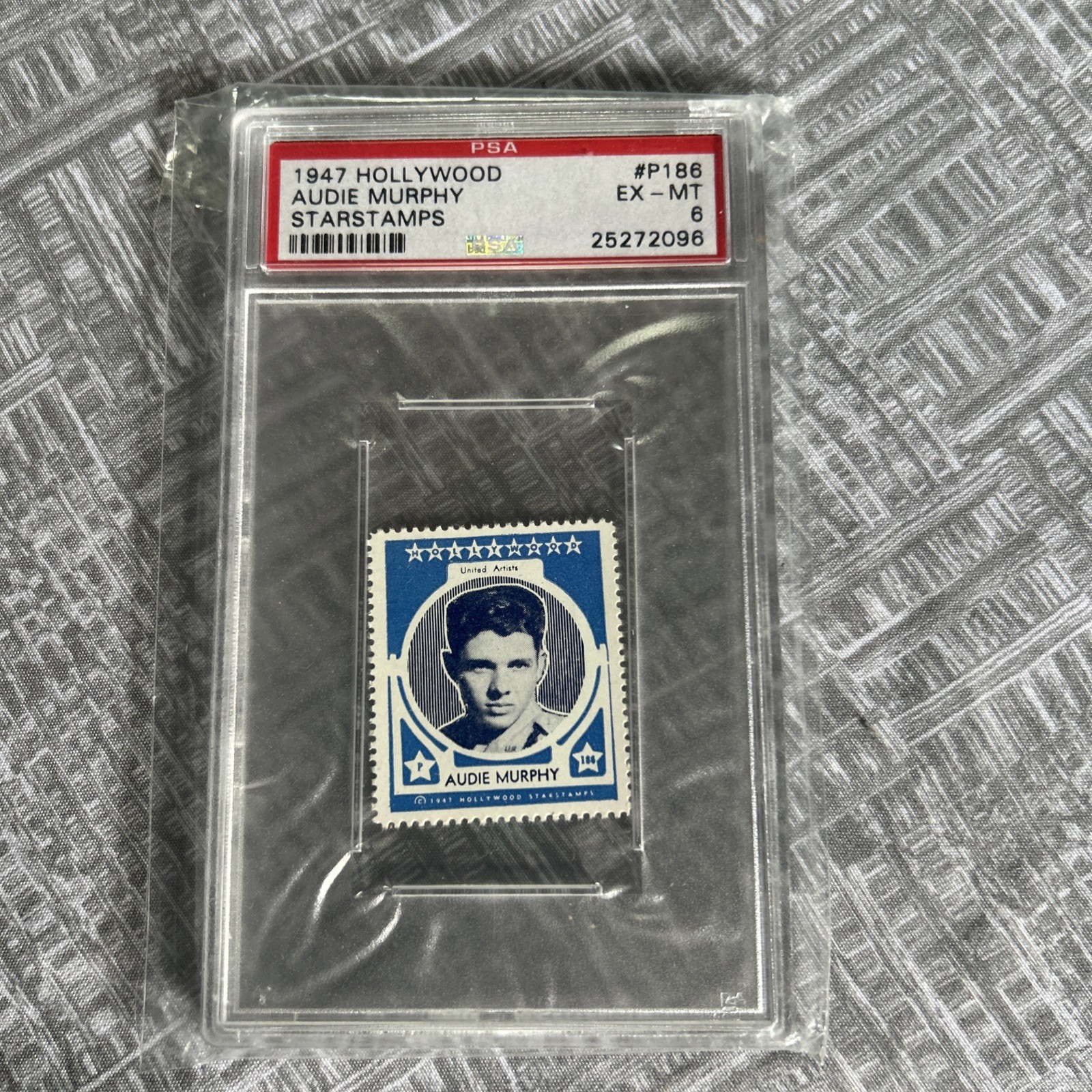 1947 Hollywood Audie Murphy Star stamps EX-MT
