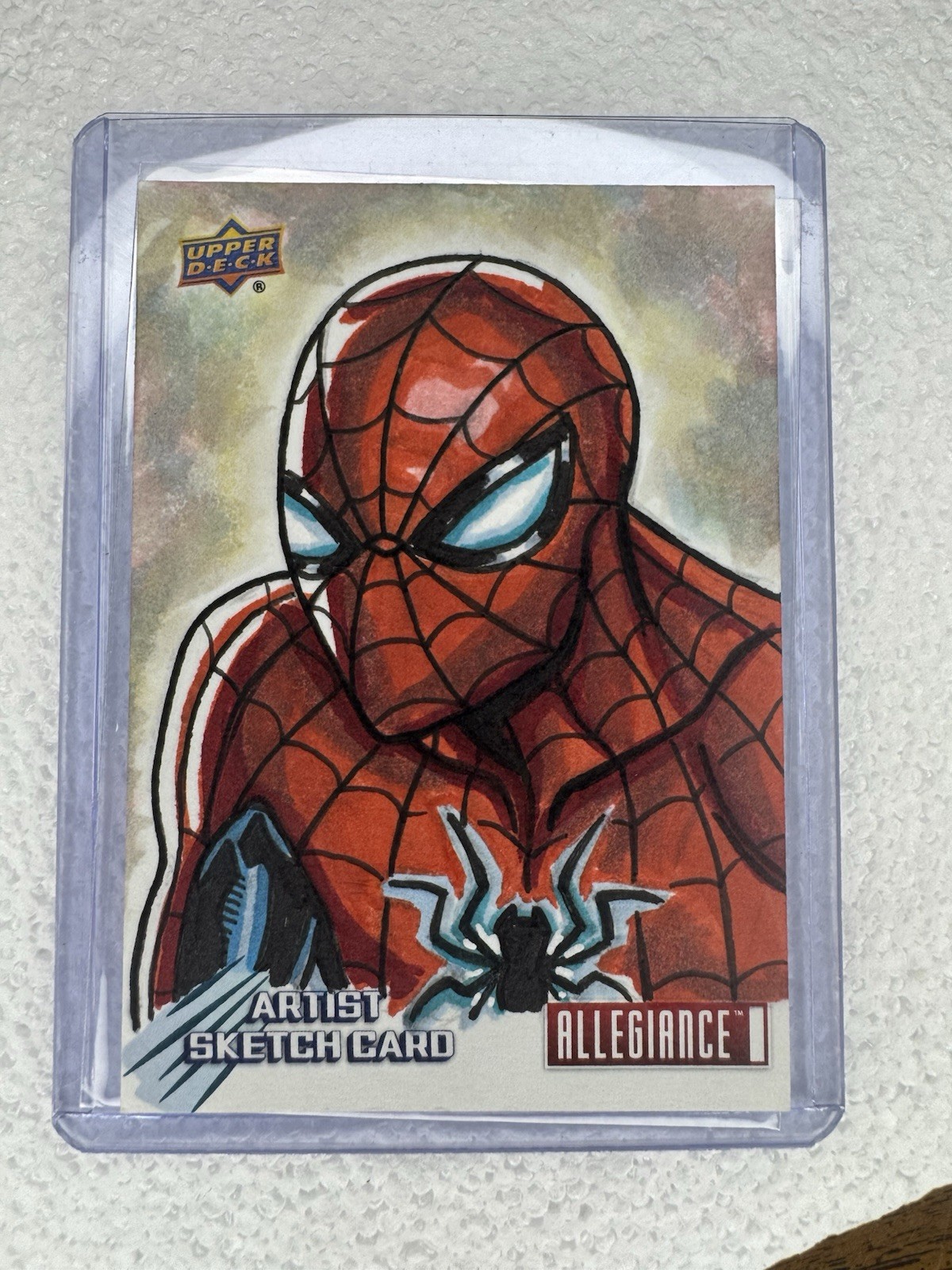 2024 Upper Deck Marvel Allegiance Spider-man Sketch by Marlon Fernandes 1/1