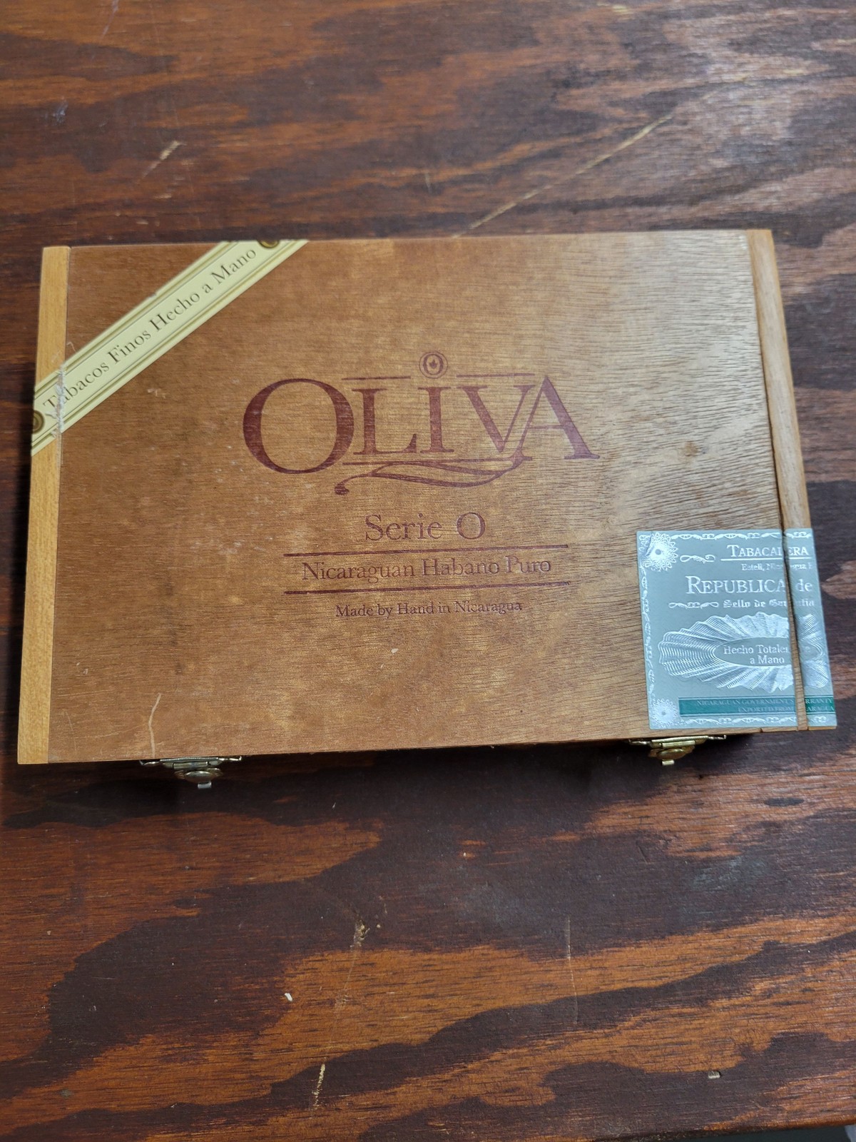 Oliva Serie O Wooden Cigar Box Nicaraguan Handmade Tobacco 