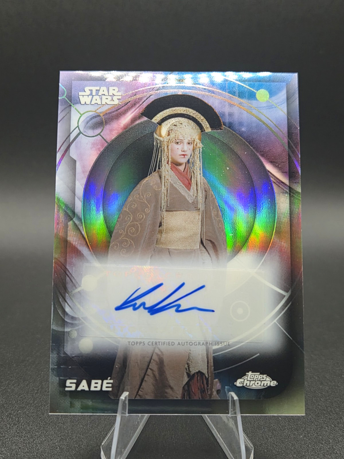 Topps 2026 Topps Chrome Star Wars Sabé Keira Knightley Auto Signed Auto A-KKN