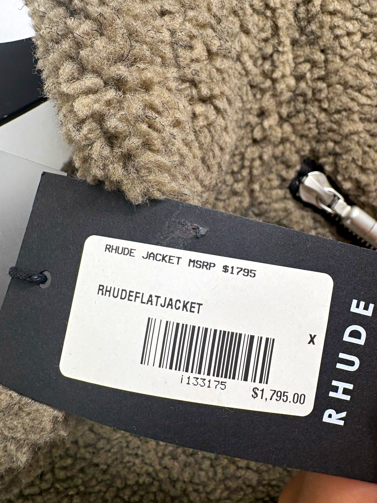 Jil Sander Beige/Brown Sherpa Shearling size s Zip Short Jacket MSRP 1,795