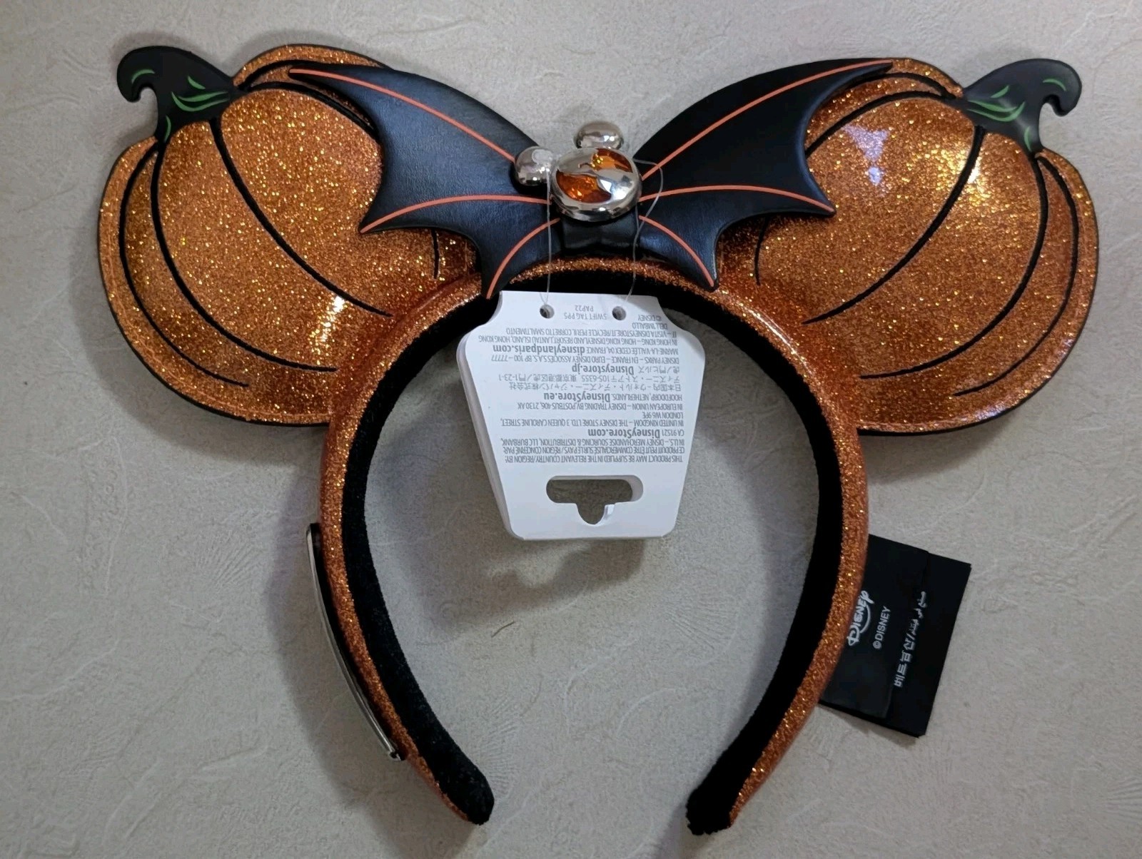 Disney Vacation Club DVC Halloween 2026 Shimmer Pumpkin Minnie Ears Headband New Disney Vacation Club DVC Halloween 2026 Shimmer Pumpkin Minnie Ears Headband New
