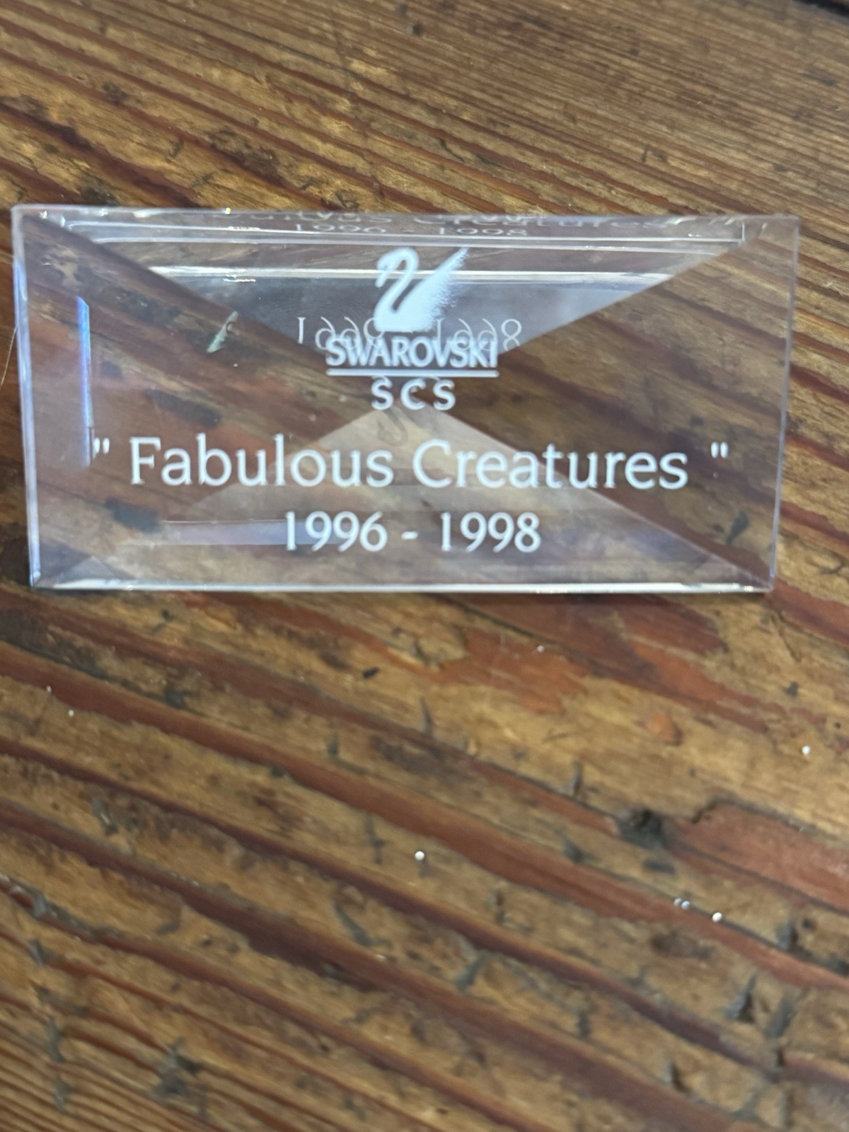 SWAROVSKI Retired SCS 1996-1998 Fabulous Creatures Store Counter Sales Plaque