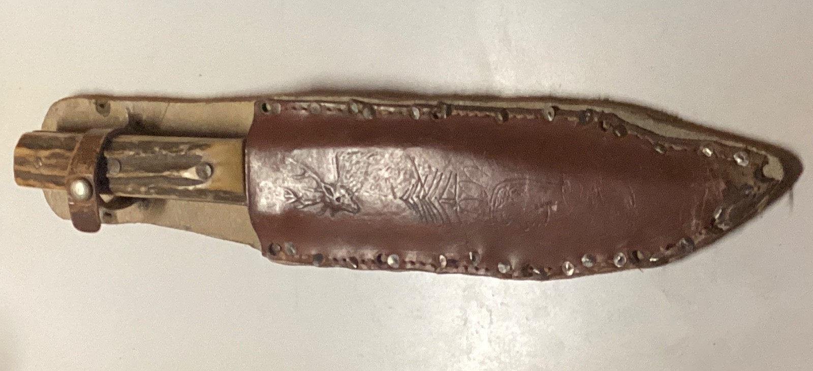 Vintage IMCO Implement Co Original Bowie Knife #54 Blade w Sheath USED Germany