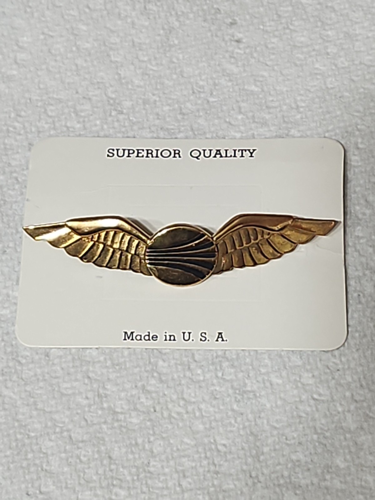 1970s - 1980s Vintage Continental Airlines Wings Badge.