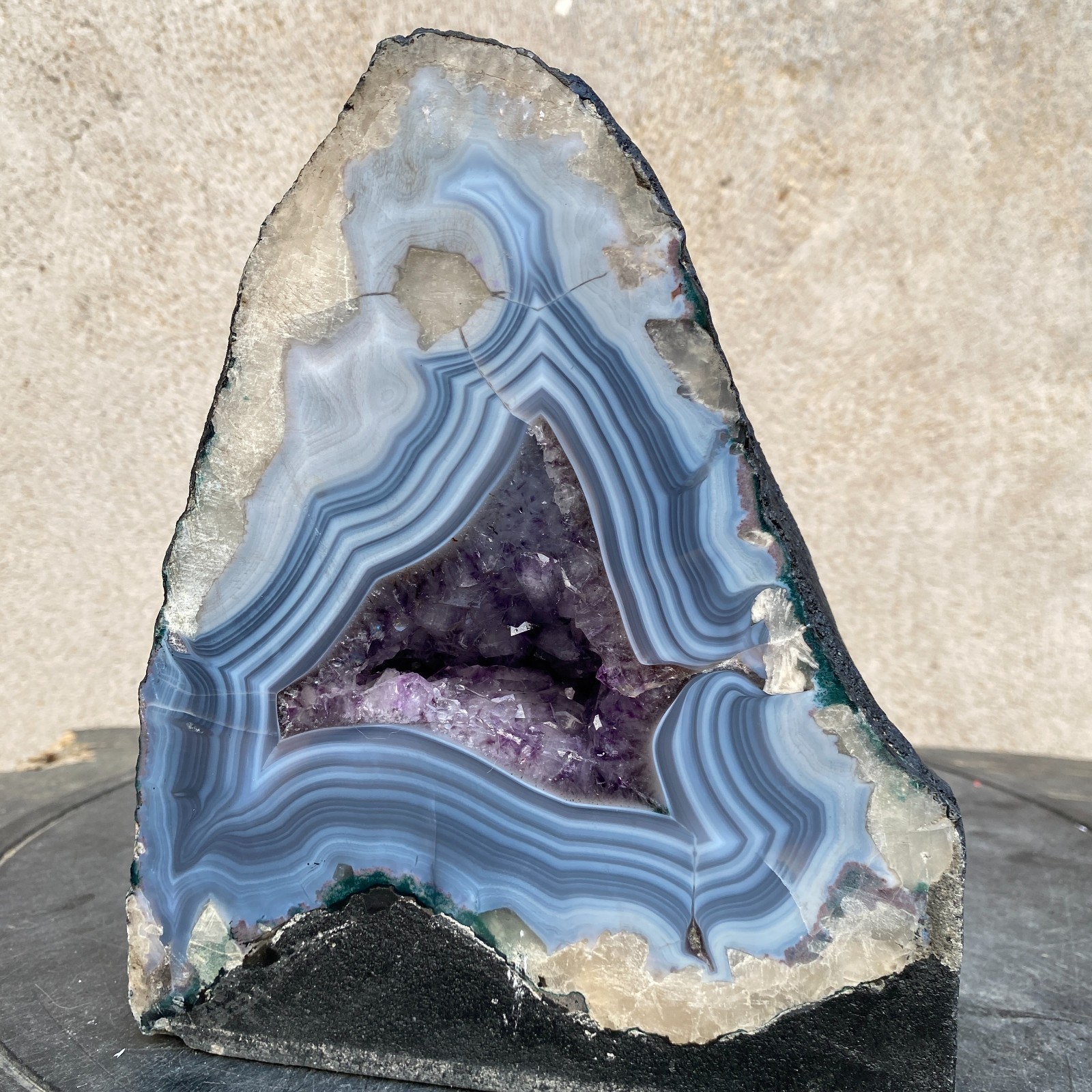 11.9lb Natural agate geode quartz cluster Cathedrals crystal specimen
