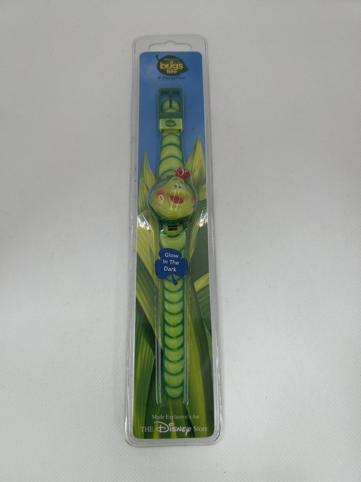 Disney Store A Bugs Life Heimlich Watch Glow in the Dark Sealed Vintage