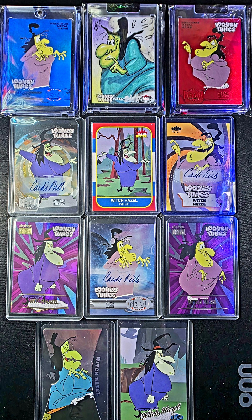 2024 Fleer Retro Looney Tunes Witch Hazel 11 Card Lot 1/1 Sketch 3 Autos PMG