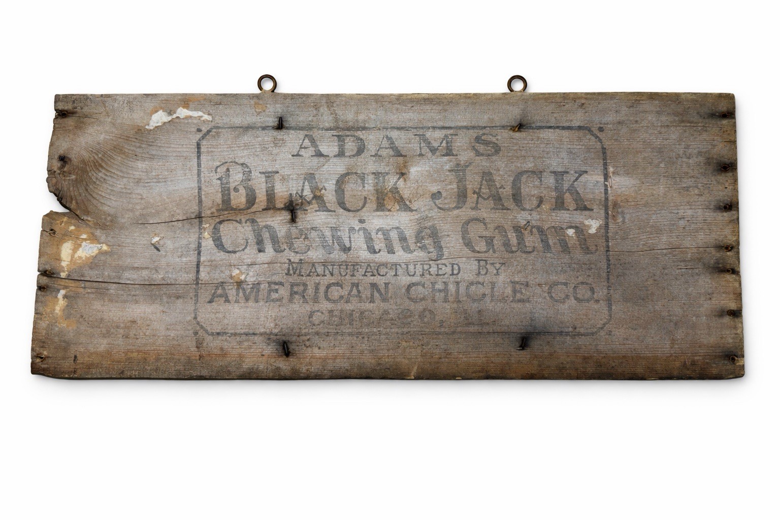 Antique Adams Chewing Gum Wood Crate Sign Black Jack Antique Adams Chewing Gum Wood Crate Sign Black Jack