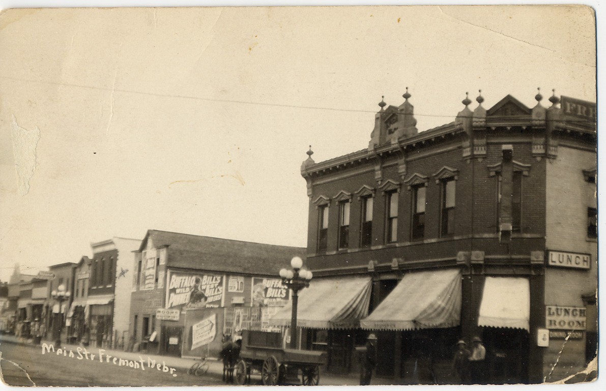 RPPC Buffalo Bill's Wild West Show Ad Posters, Fremont,  Nebraska, 1913
