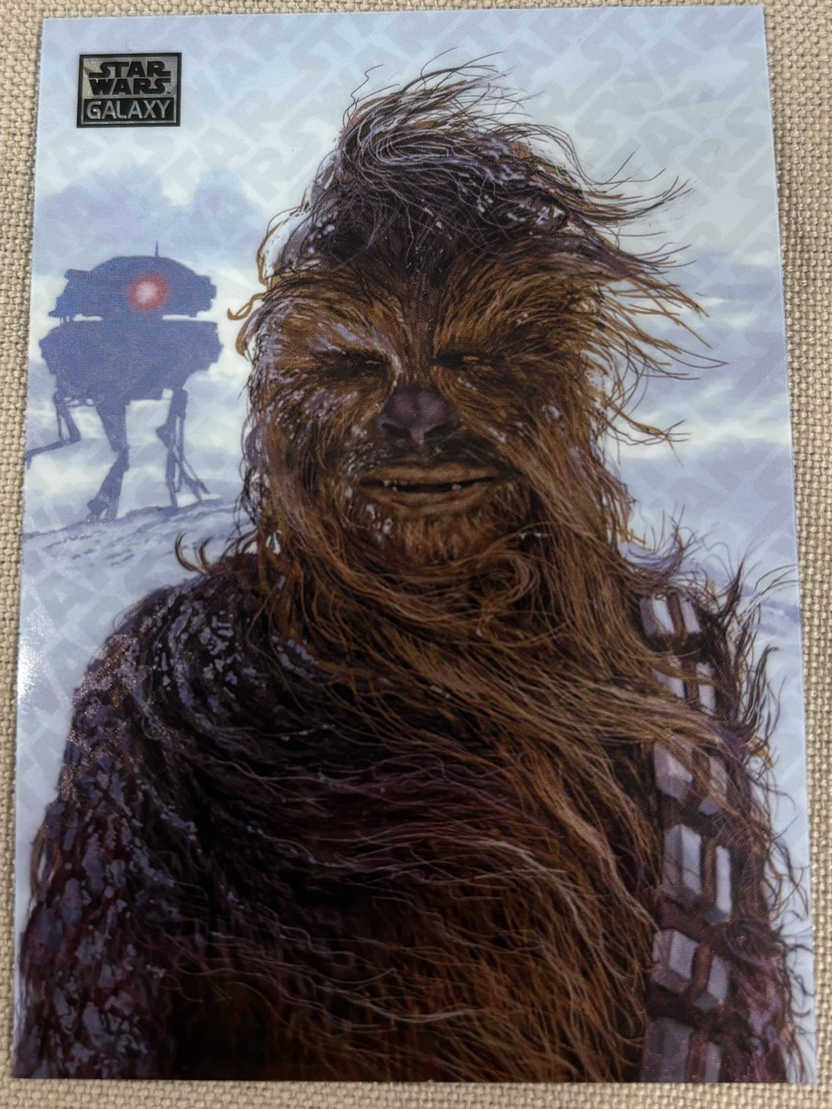 Topps Star Wars Galaxy Chewbacca on Hoth LogoFractor Serial 41/77