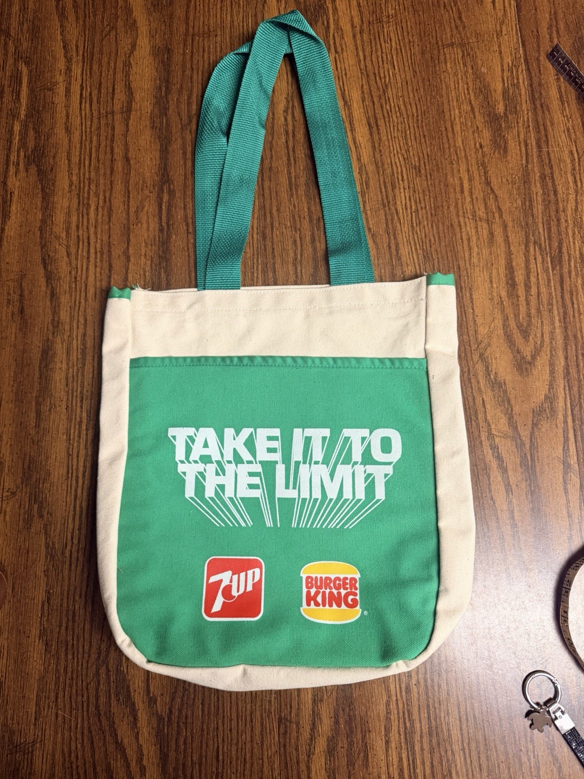 Vintage Burger King ZUP Tote Bag Take It To The Limit Canvas Promo Promo 70s 80s