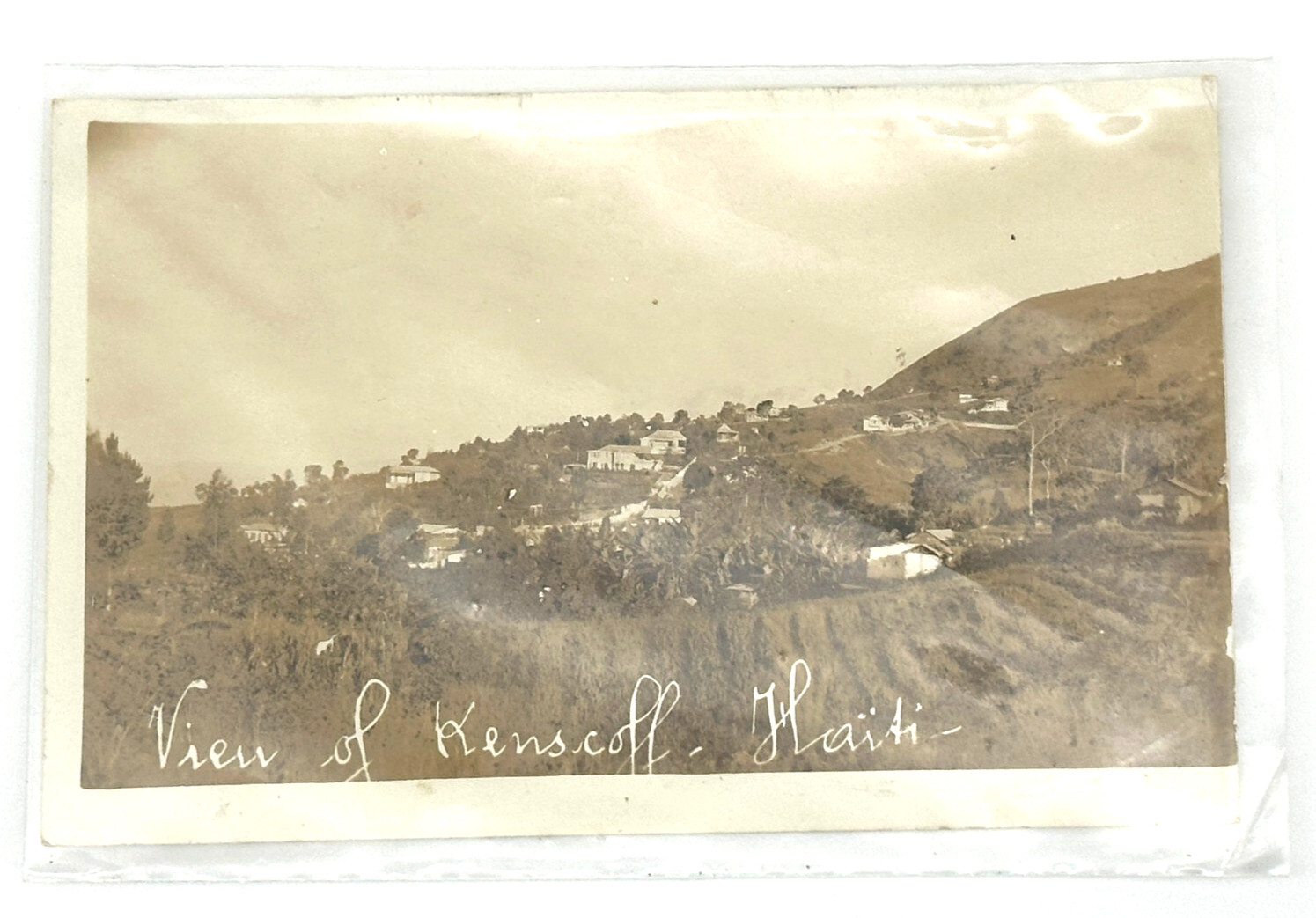 RPPC View of Kenscoff, Haiti – Mid-Century Hillside Town Scene RPPC View of Kenscoff, Haiti – Mid-Century Hillside Town Scene
