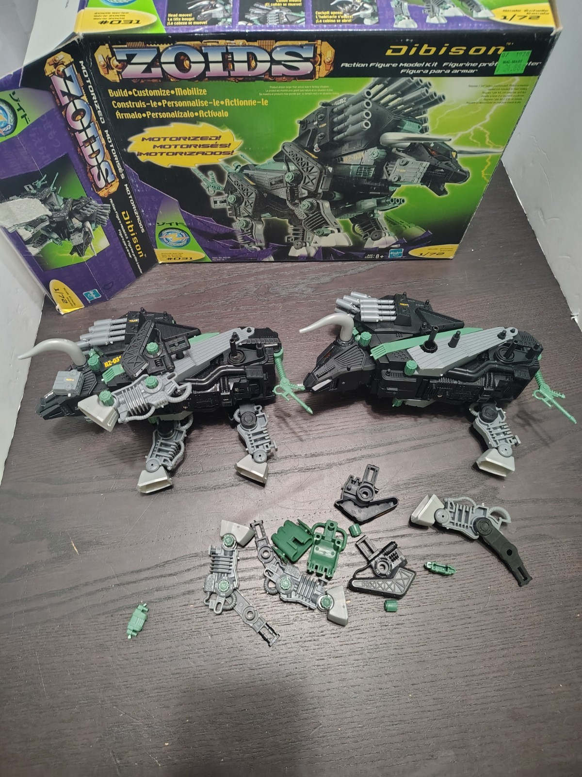 2001 Hasbro Tomy Takara Zoids 031 Dibison Buffalo Model Kit W/Box & Extras 