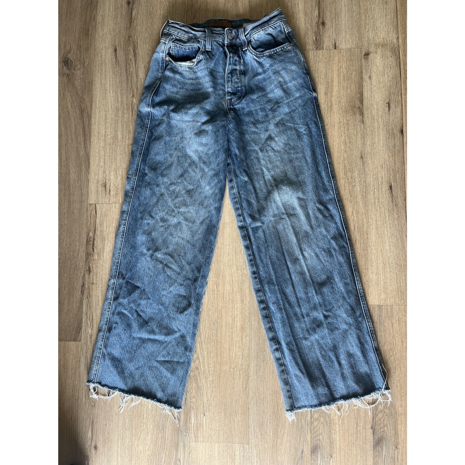 Judy Blue Wilhelmina High Waist Baggy Wide Leg Jeans Medium Wash Size 5 / 27