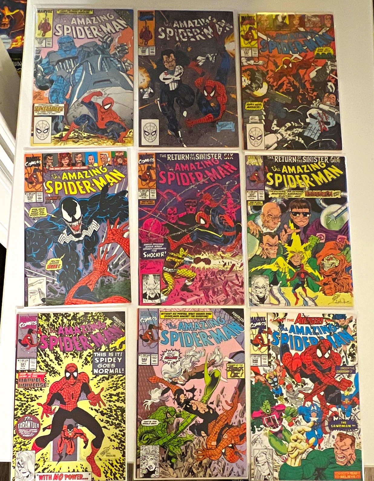 Marvel Comics Amazing Spider-Man Lot of 9 #329-332 335 337 341 342 348 Fn-VF