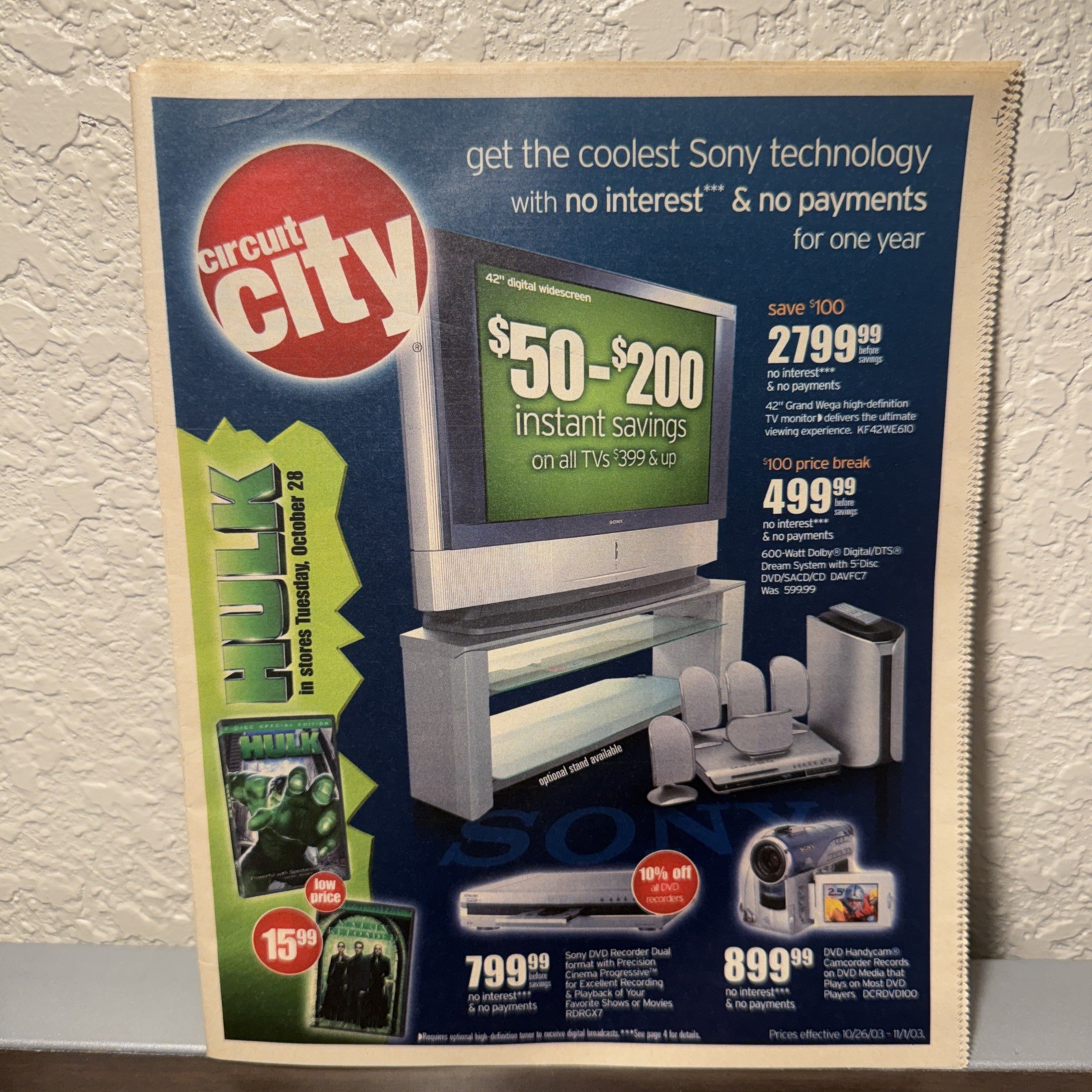 October 2003 Vintage Circuit City Print Sales Ads Circular Flyer Y2K Video Games