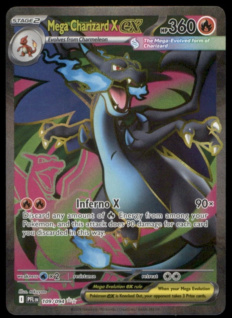 Mega Charizard X ex Normal 109 Ultra Rare Phantasmal Flames EN NM
