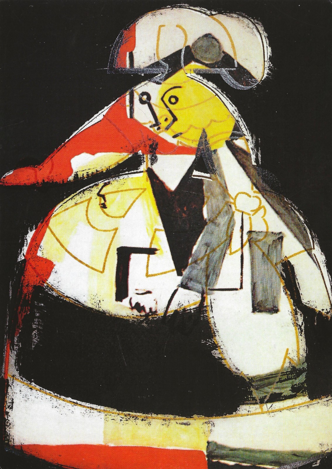POSTCARD Manolo Valdes Exhibition (Las Meninas) 2000 London Shapero Modern NrMNT
