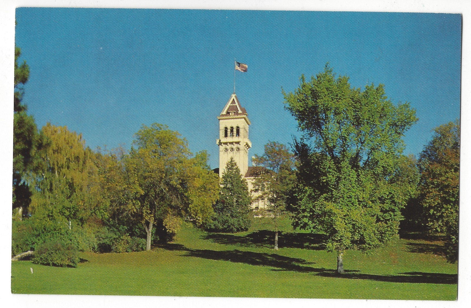OLD MAIN, Utah State University, LOGAN, Eric J. Seaich, c1950\'s Unused Postcard