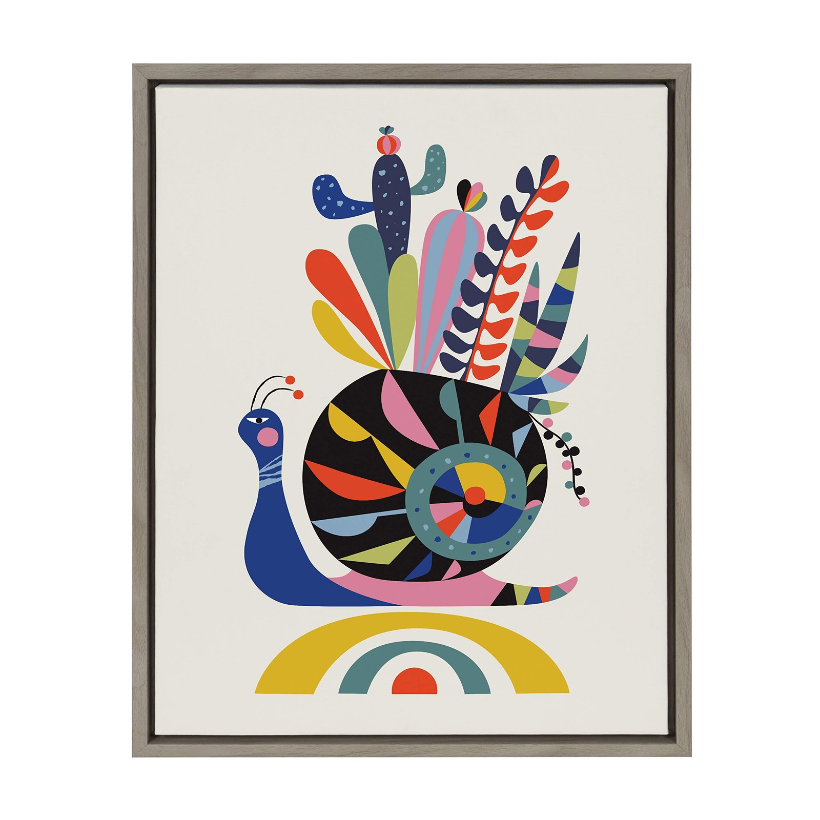Kate And Laurel Sylvie Snail Framed Canvas Wall Art By Rachel Lee. My Dream