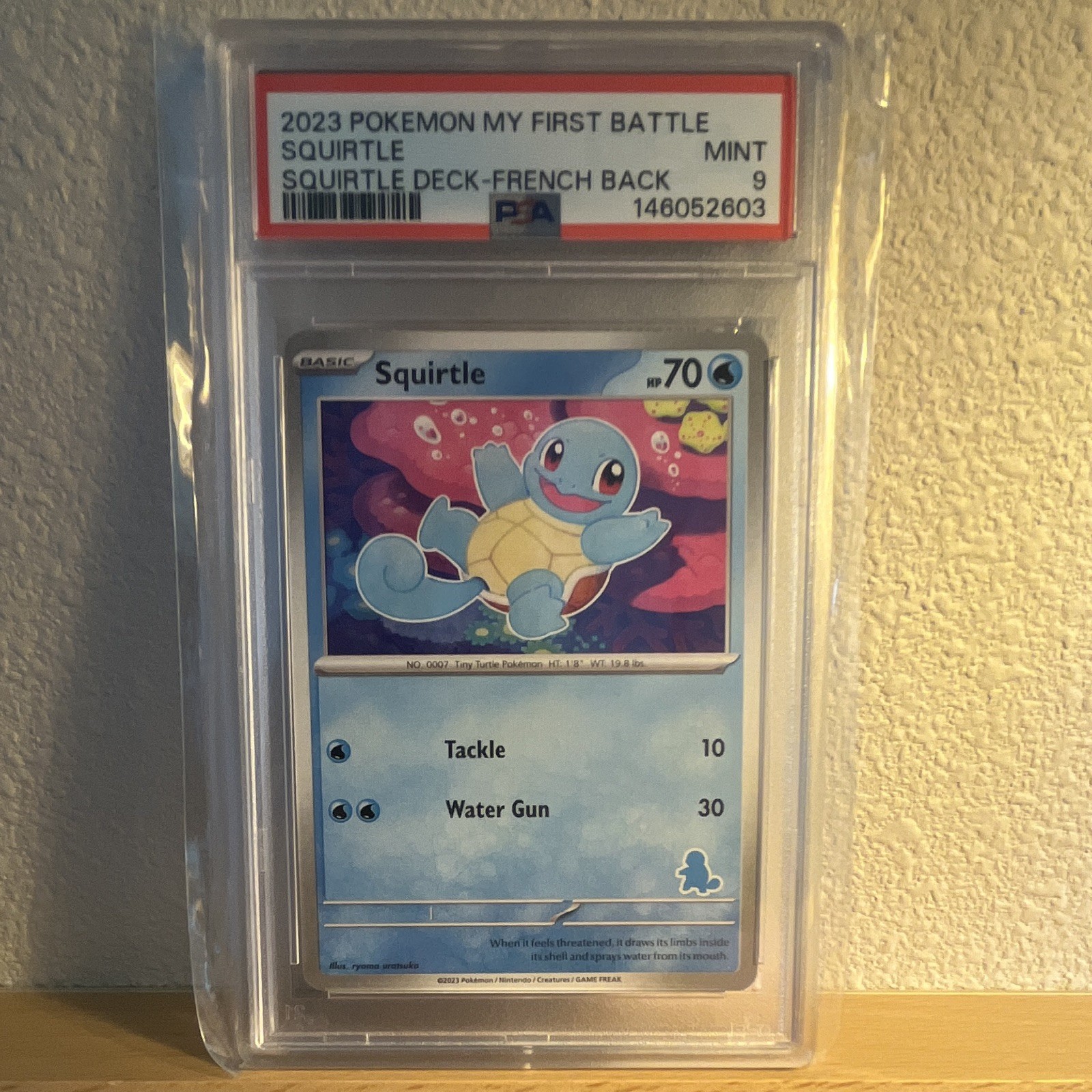 2023 Pokémon My First Battle Squirtle #0007 French Graded 146052603