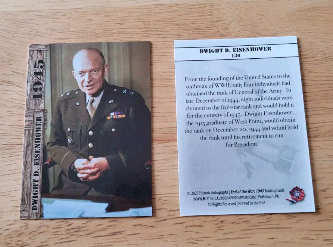 2021 Historic Autographs 1945 The End of the War #136 Dwight D. Eisenhower SSP
