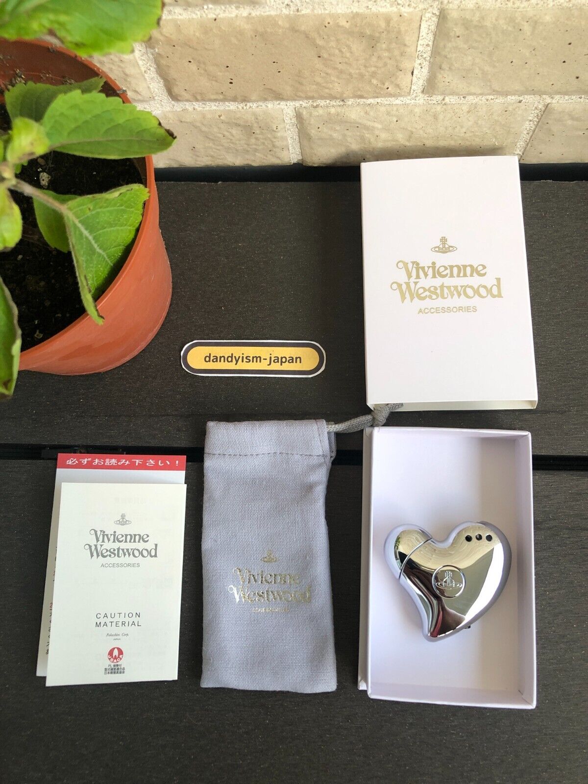 Vivienne Westwood Heart Shaped Orb Lighter Electronic Gas Lighter 2Colors w/ Box