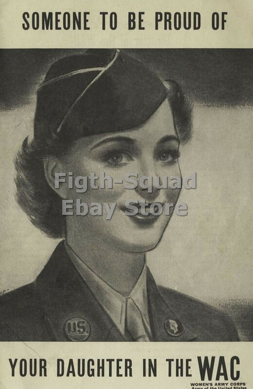 WW2 Picture Photo us army war poster WAC 6236