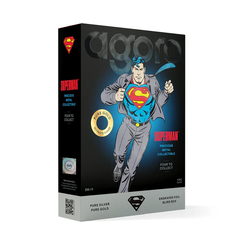 2026 NEW AGORO DC SUPERMAN FOIL SEALED UNOPENED BLIND BOX