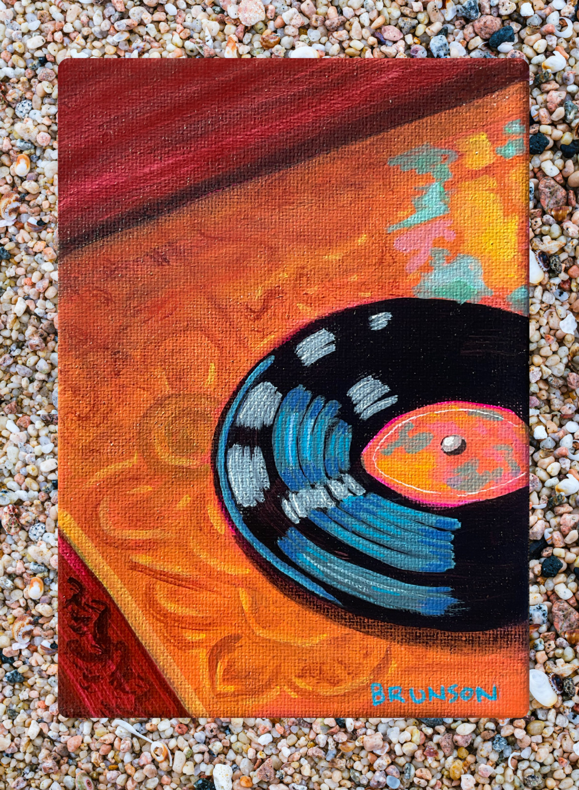 ACEO Art Card PRINT of Hand Painted & Signed Acrylic Original 3.5inx2.5in