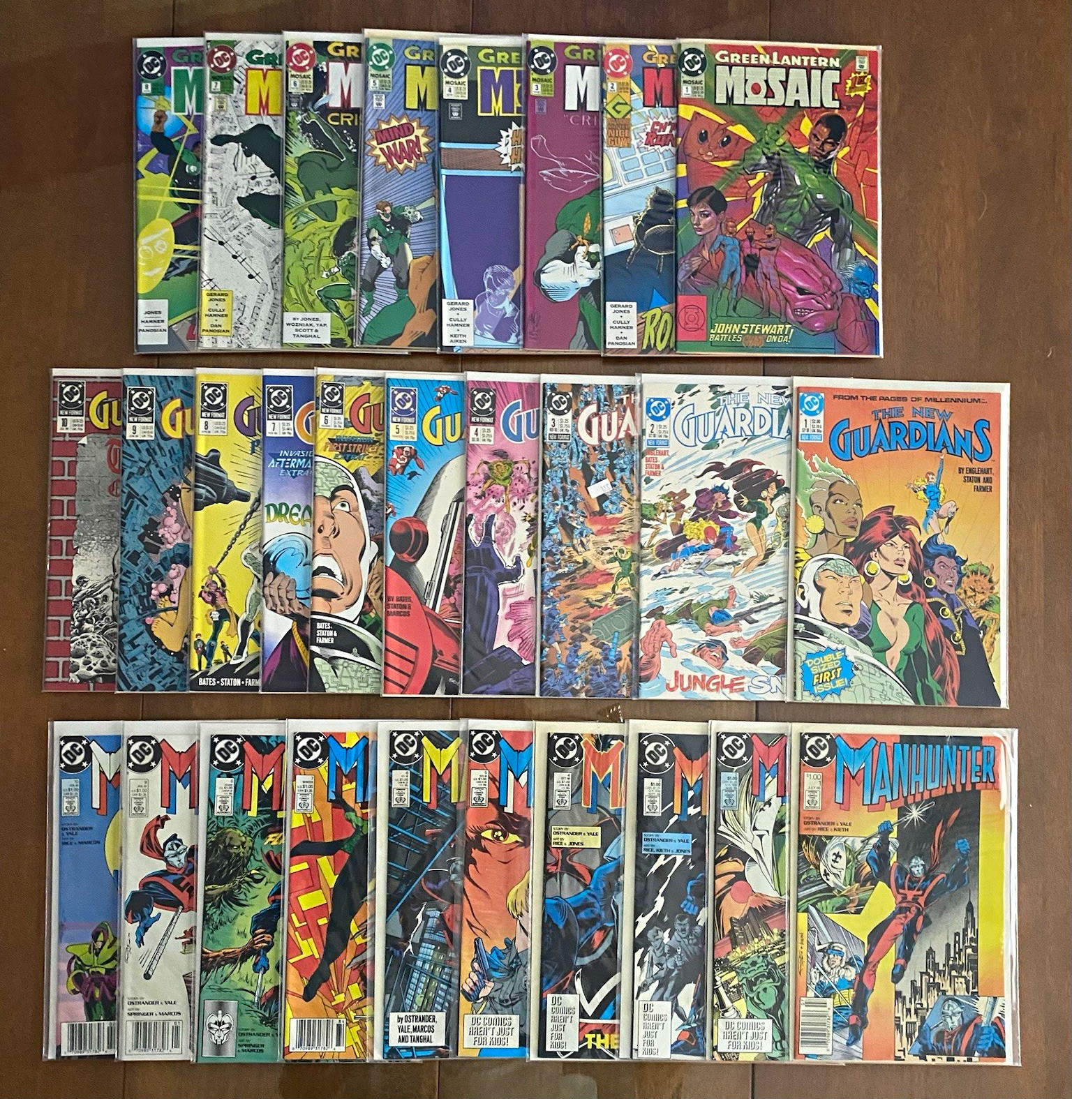 DC Comics Manhunter New Guardians Mosaic(Lot of 28)Bagged&Backed 