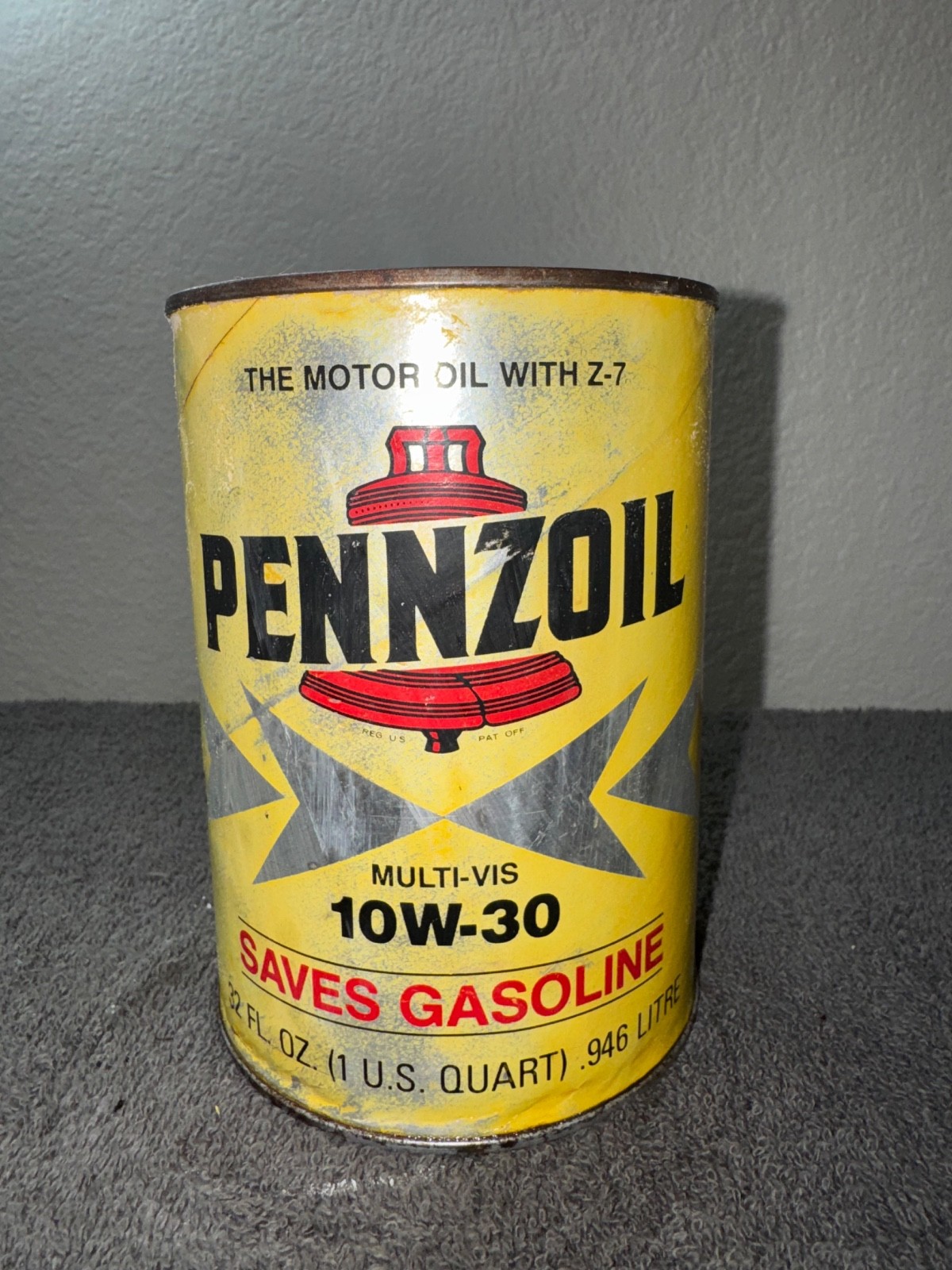 Vintage Pennzoil Motor Oil Can Bank Oil City PA