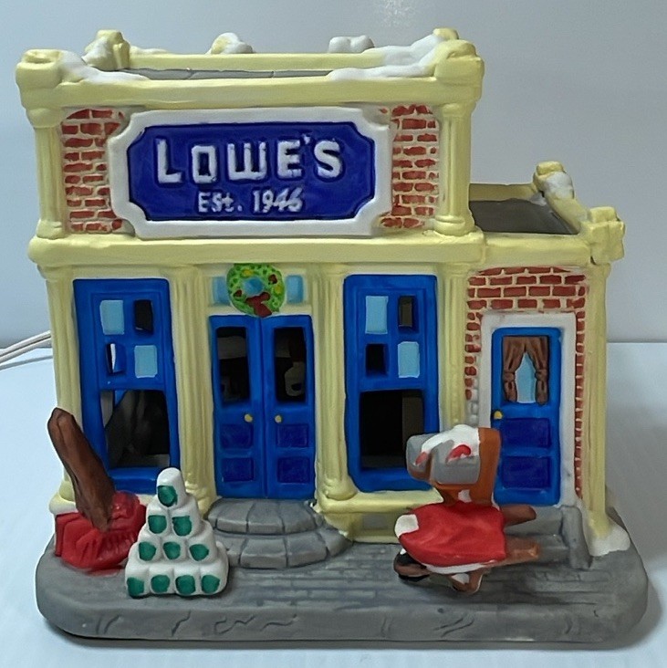 1996 Lowes Store For Christmas Village 50th Anniversary Ltd Edition Works Read