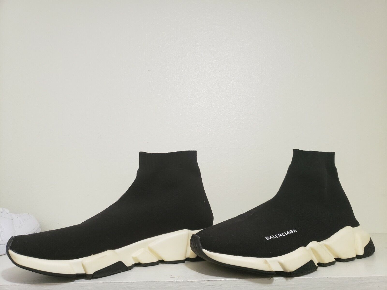 Balenciaga Speed Trainers Black And White - Size 11. Great Condition/Hardly Worn