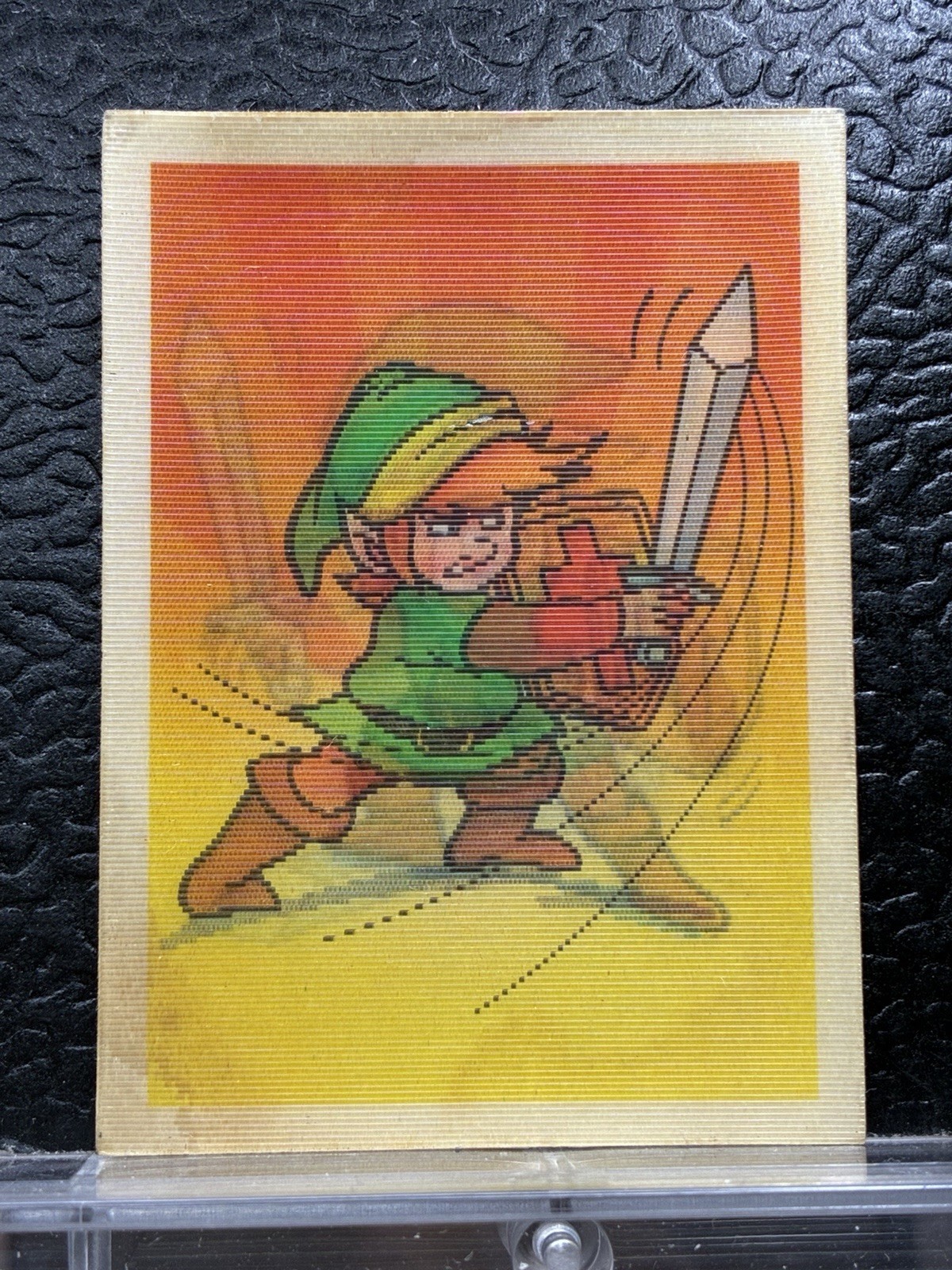 1988 Nintendo Ralston The Legend of Zelda Link Magic Motion Lenticular card Rare