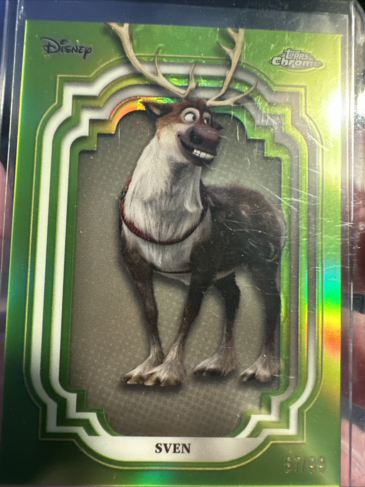 2024 Topps Chrome Disney Sven #157 Lime Green /99