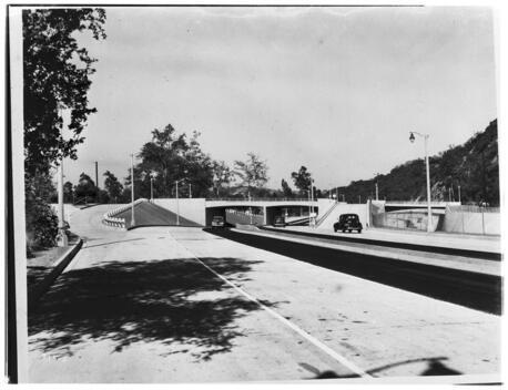 Arroyo Seco Parkway between Los Angeles and Pasadena California Old Photo
