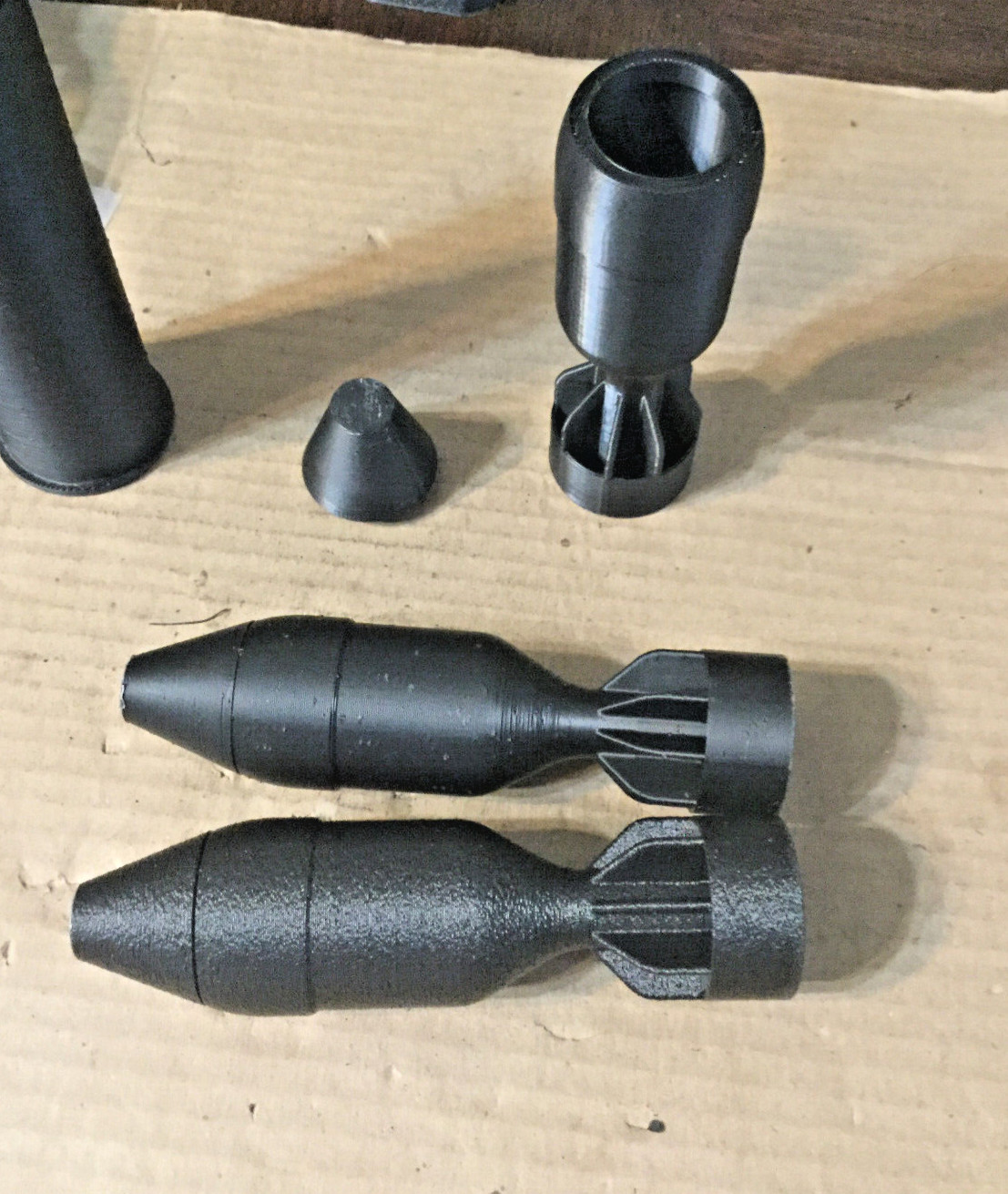 37mm Projectile large Payload finned work and look great.  3D printed  2PK.