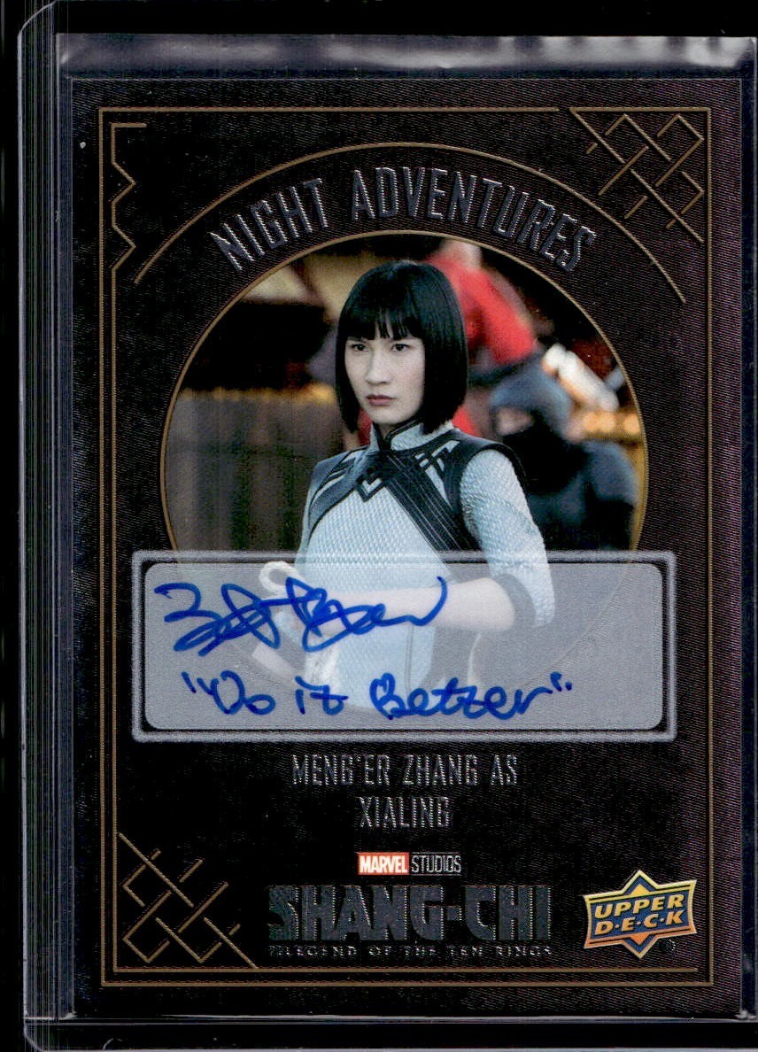 Meng\'er Zhang 2023 Upper Deck Marvel Shang-Chi #NA-3 Night Adventures Auto Incri Meng\'er Zhang 2023 Upper Deck Marvel Shang-Chi #NA-3 Night Adventures Auto Incri