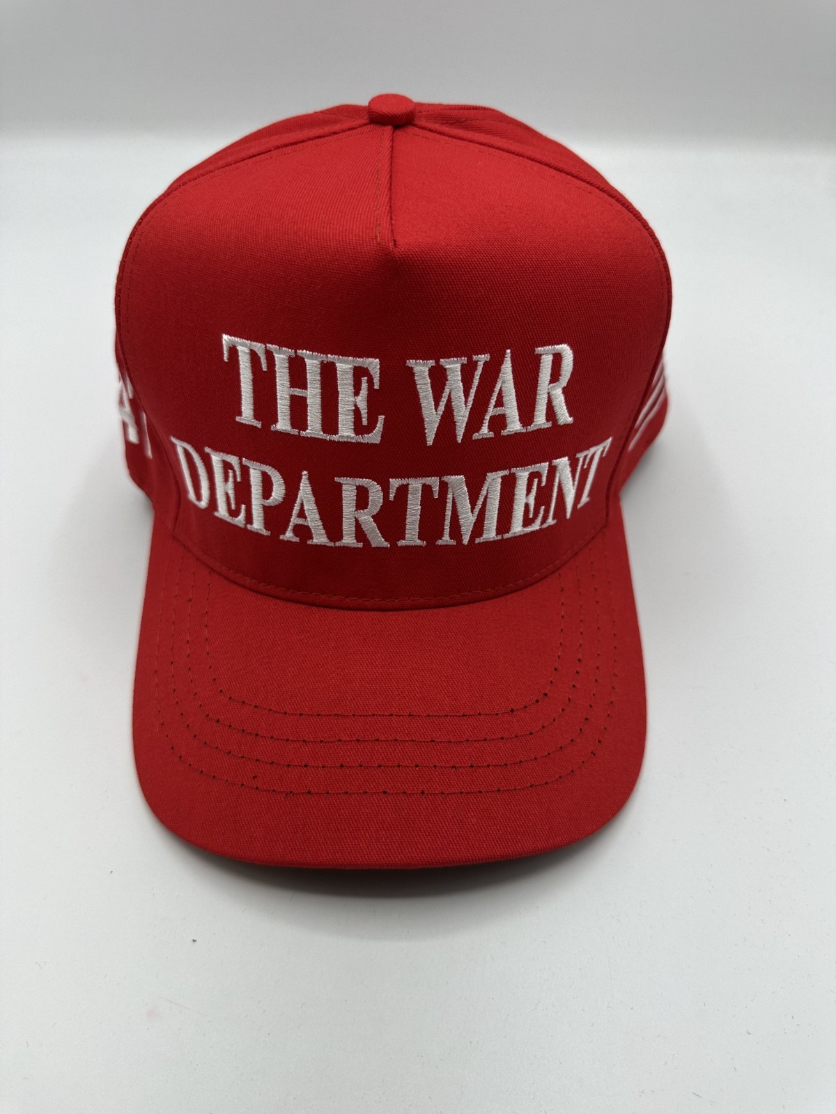 Authentic Rare Cali Fame Make America Great Again War Department 45-47 Red Hat
