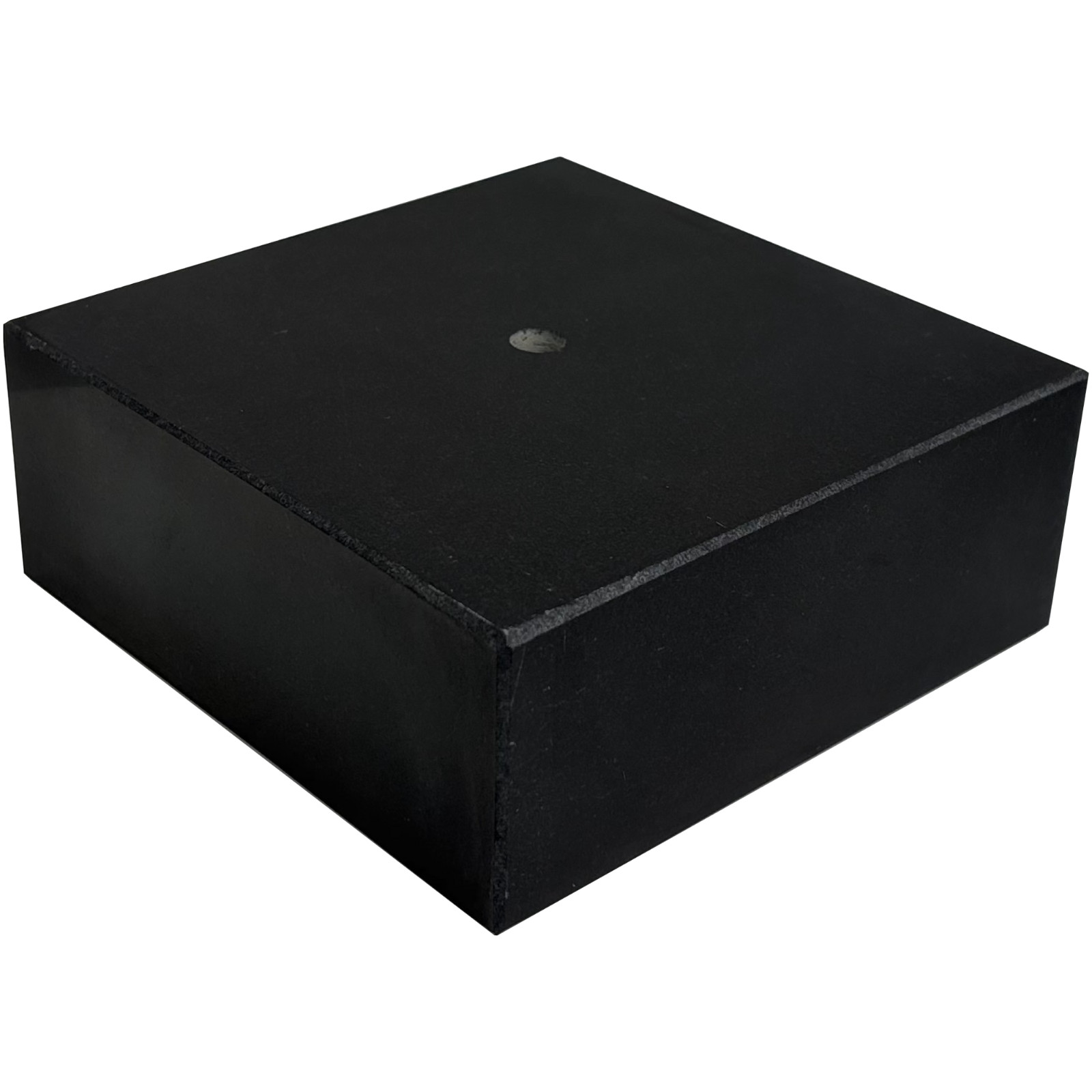 Premium Black Marble Display Base with Center Mount Hole – Polished Stone Pedest Premium Black Marble Display Base with Center Mount Hole – Polished Stone Pedest