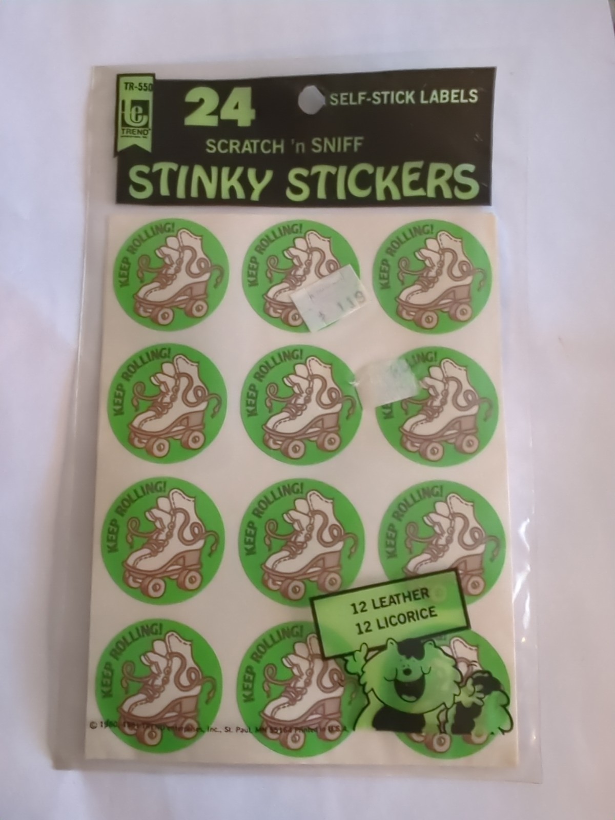 Vintage Trend Scratch And Sniff Stinky Stickers Pack Leather Licorice 24 Pk New Vintage Trend Scratch And Sniff Stinky Stickers Pack Leather Licorice 24 Pk New