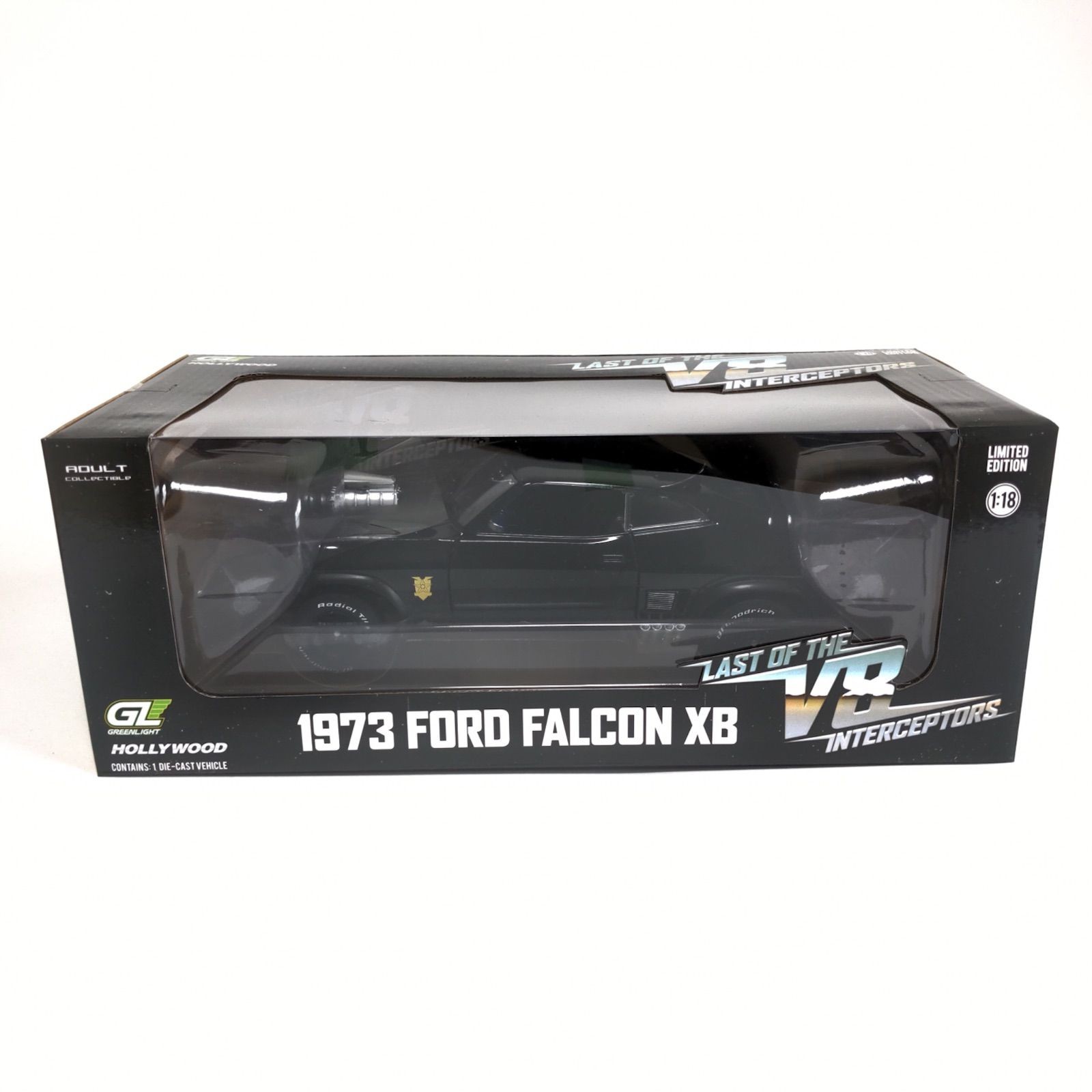 Greenlight Mad Max 1973 Ford Falcon XB V8 Interceptor 1/18 Diecast Car